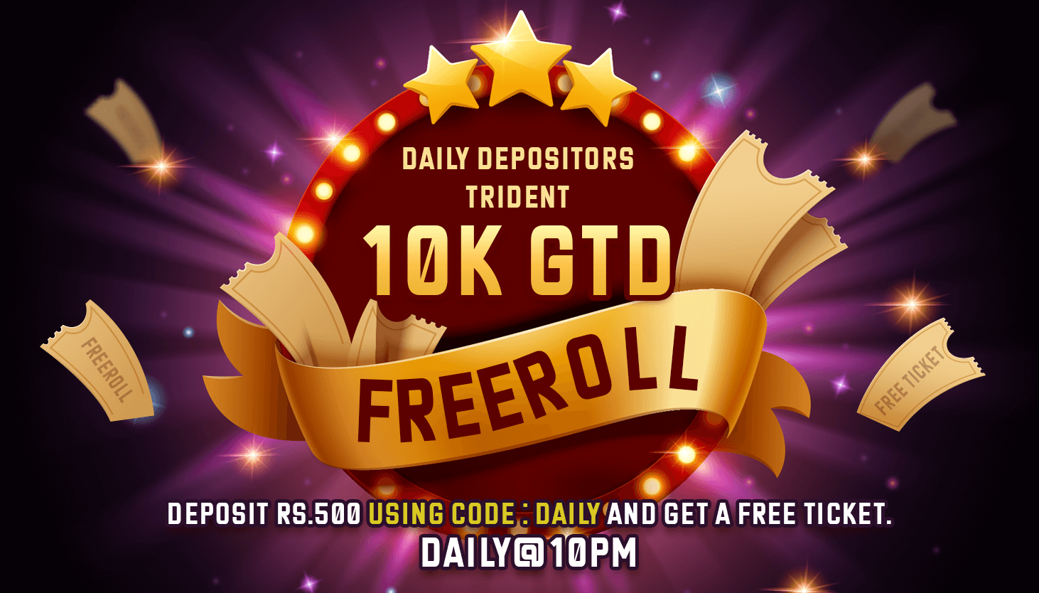 Daily Depositor Freeroll